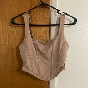 Fashion nova Pink Corset Top. Size Medium.